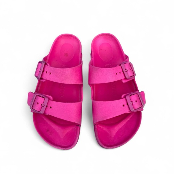 Birkenstock Fuchsia Double-Strap Sandals - Picture 1 of 3